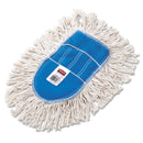 Rubbermaid Trapper Wedge Dust Mop Head, White, Cut-End, Cotton - RCPU130