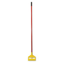 Rubbermaid Invader Fiberglass Side-Gate Wet-Mop Handle, 60", Red/Yellow - RCPH146RED