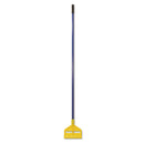 Rubbermaid Invader Fiberglass Side-Gate Wet-Mop Handle, 60", Blue/Yellow - RCPH146BLU