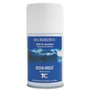 Rubbermaid Tc Microburst 9000 Air Freshener Refill, Ocean Breeze, 5.3 Oz Aerosol, 4/Carton - RCP4012471
