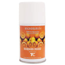 Rubbermaid Tc Microburst 9000 Air Freshener Refill, Mandarin Orange, 5.3 Oz Aerosol, 4/Carton - RCP402093