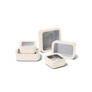 13-piece Glass Food Storage Set - Cream