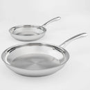 10" & 12" Stainless Steel Skillet Set