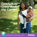 Comfy Hold Cross-Body Hip Seat Baby Carrier - Dark Gray