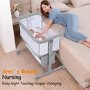 Portable Bedside Bassinet Sleeper - Light Gray