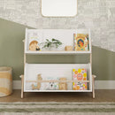 Tally Storage and Bookshelf - White and Washed Natural
