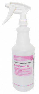 Diversey White/Clear Polyethylene Preprinted Trigger Spray Bottle, 32 oz, 12 PK - 130268