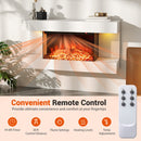 18/36 Inch 3-Sided Wall Mounted Electric Fireplace With 32/50 Inch Wide Floating Mantle-32 Inch