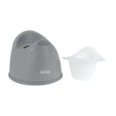 Nuby Beginner's Potty Training Seat with Removable Bowl - Gray