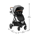Shyft Intuiti Travel System Featuring Revolve180 LiteMax NXT - Fossil Gray
