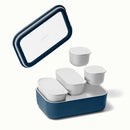 14-piece Glass Food Storage Set - Navy