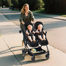 Side by Side Double Stroller for Twins - Dark Gray