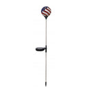 Alpine Solar Americana Mosaic Glass Globe Stake, 33"
