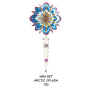 Spinfinity Designs Mini Arctic Splash Stainless Steel Wind Spinner Set