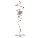 Spinfinity, Clear Silver Tail Spiral, 10"