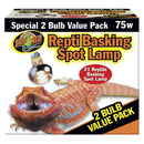 Repti Basking Spot® Lamp, 75 Watt, 2 Bulb Value Pack