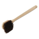 Boardwalk Utility Brush, Palmyra Bristle, Plastic, 20", Tan Handle - BWK4120