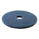 Boardwalk Aqua Burnishing Floor Pads, 17" Diameter, 5/Carton - BWK4017AQU