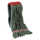 Boardwalk Mop Head, Premium Standard Head, Cotton/Rayon Fiber, Large, Blue, 12/Carton - BWK403BL