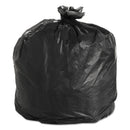 FlexSol High Density Coreless Can Liners, 33 Gal, 0.87 Mil, 33" X 40", Black, 150/Carton - ESXBRSX40BK