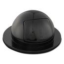 Rubbermaid Domed Drum Lid With Push Door, Round, 24.5 X 12.25, Black - RCP1855BLA