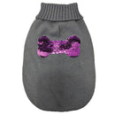 Fashion Pet, Sweater Reversable Sequin, Gray, XX Small