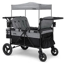 Jeep Wrangler Deluxe 4 Seater Stroller Wagon - Grey