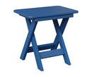 Berlin Gardens, Folding End Table, Pacific Blue