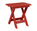 Berlin Gardens, Folding End Table, Scarlet Red