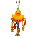 Happy Beaks Rubber Duck Monster Assorted Bird Toy