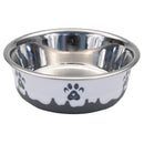 Maslow Paw Bowl, Gray & White, 54 oz
