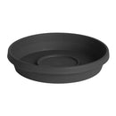 Bloem Terra Plastic Saucer, Charcoal, 20 in.