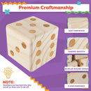 Hey! Play! Giant Wooden Yard Dice Outdoor Lawn Game