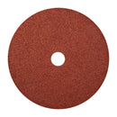 Norton 7 in. Aluminum Oxide Center Mount F226/F240 Fiber Disc 24 Grit Extra Coarse 25 pk