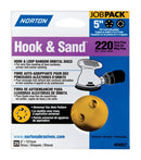 Norton Hook & Sand 5 in. Aluminum Oxide Hook and Loop A290 Sanding Disc 220 Grit Very Fine 25 pk