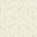 RoomMates 16.5 in. L Striped Hexagon Peel and Stick Wallpaper, Pack of 4