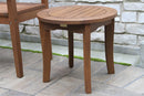 Outdoor Interiors, Round Eucalyptus End Table