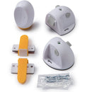 Adhesive Magnetic Safety Locks - White