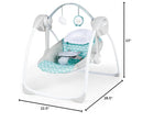 Swingity Swing Easy-Fold Portable Baby Swing – Goji, Blue