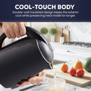 Cool-Touch Electric Kettle - Stainless Steel Interior