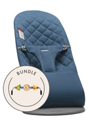 Baby Bouncer Bundle with Toy - Midnight Blue