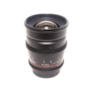 USED Rokinon 24mm T1.5 Cine Wide Angle for Canon EF