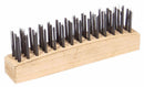 Top Brand 4-41/64"L Steel Block Scratch Brush, 1 EA - 19N784