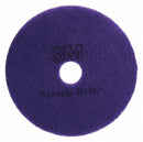 Scotch-Brite 13 in Non-Woven Polyester Fiber Round Diamond Floor Pad Plus, 175 to 350 rpm or 1500 to 3000 rpm, Pu - 8741