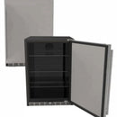Summerset 24" 5.1c Outdoor Rated Fridge w/Glass Door and Glass Shelves | RFR-24G