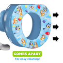 Bluey Potty Training Set, 2 pieces combine soft potty seat and a non-slip step stool