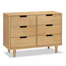 Marley 6-Drawer Double Dresser in Honey