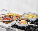 Stainless Steel 5-Piece Skillet Set - Silver