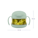 No Spill Snack Container for Kids - Sage & Pink