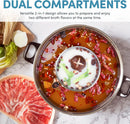 Electric Shabu Shabu Hot Pot - Silver